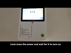 Máquina de ECG portátil e durável de 3 canais e 12 condutas para cães e gatos