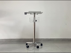 Trolley de pacientes hospitalares de liga de alumínio de 5 rodas leve com freio