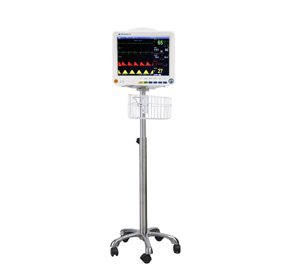 Parâmetro de Para do arco-íris 6 multi monitor paciente de 12,1 polegadas com o trole ajustável
