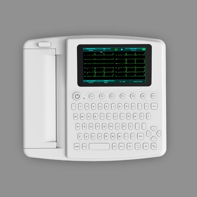 Máquina do ECG do eletrocardiograma do hospital do teclado completo com impressora