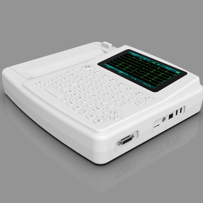 Ligação do canal 12 da máquina 12 do eletrocardiograma ECG do teclado completo do tela táctil com impressora
