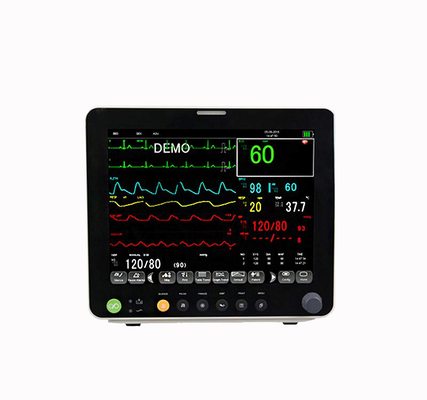 Monitor cardíaco paciente de monitor ICU do parâmetro de RESP ECG NIBP 6 12,1 polegadas