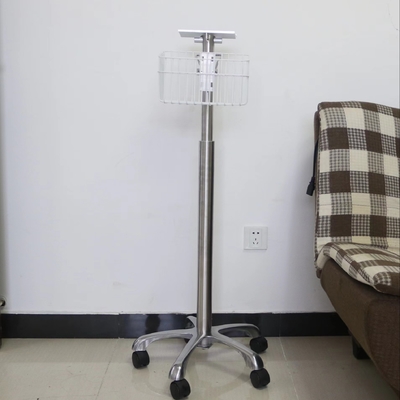 Carro ajustável do trole do monitor paciente da altura econômica para o hospital