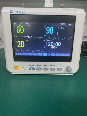 Multi primeiros socorros do monitor paciente de Vital Sign Ambulance ECG do parâmetro PM-9000 7 polegadas