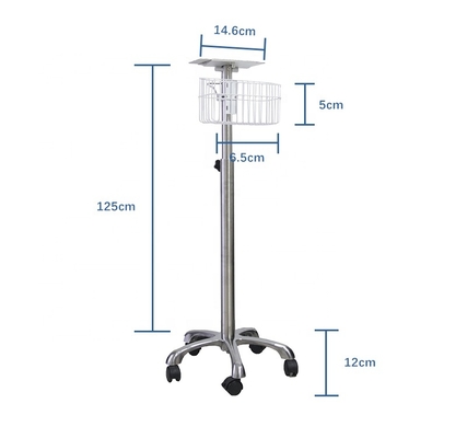 30 kg Capacidade de carga Caminhão do paciente do hospital Tamanho de embalagem 69cm ((L) X 21cm ((W) X 46cm ((H)