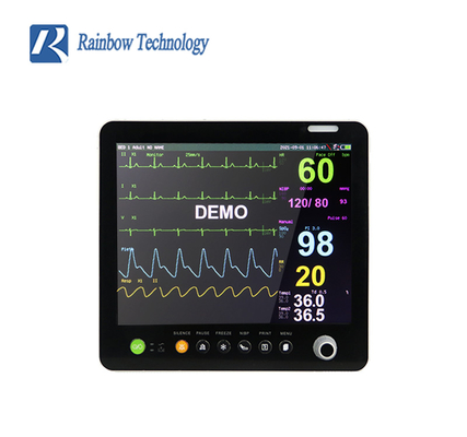 15 polegadas Monitor Médico Vital 6 Parâmetro Monitor do Paciente Para Icu PM9000-GTE