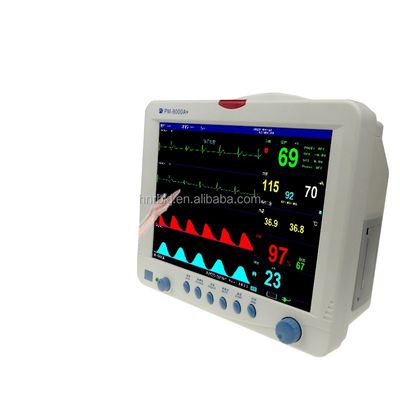 PM-9000A+ Clinical Multi Parameter Patient Monitor with 99% Accuracy, 1 Year Warranty, and Class II Certification for Hospital Use