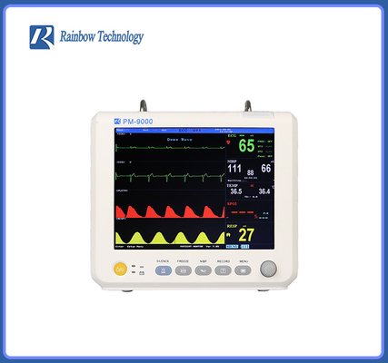 8 pulso Rate Multipara Monitor With ETCO2 de Vital Signs Monitor SPO2 do paciente de TFT da polegada
