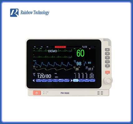 Exposição colorida portátil de TFT LCD do monitor paciente do multi parâmetro para urgências