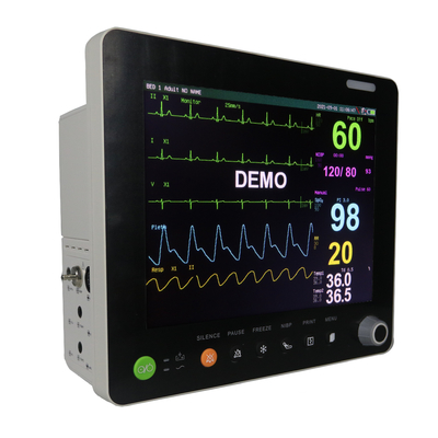 Instrumento médico da ligação grande do monitor paciente 5 do tela táctil da monitoração de ECG