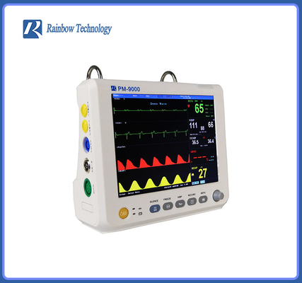 Exposição portátil de TFT LCD da cor do monitor paciente de 6 parâmetros para a ambulância ICU