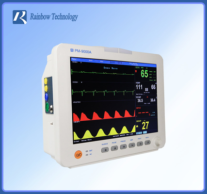 Monitor paciente do multi parâmetro do standard de segurança exposição do LCD TFT de 12,1 polegadas