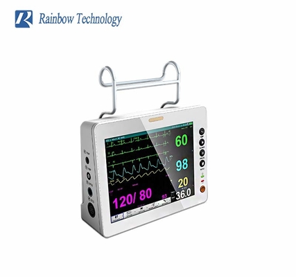 Sistema de monitorização de doentes multiparâmetro de 8 polegadas com SPO2 e RESP