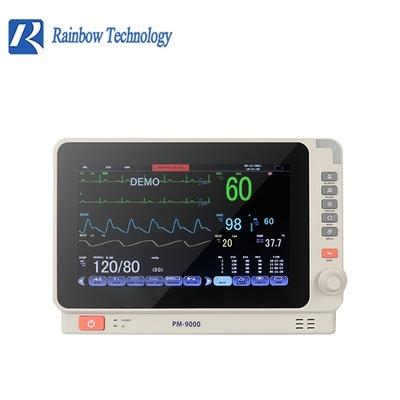 Monitor paciente portátil habilitado de ISO13485 6 Para com alarme sadio da luz e da palavra