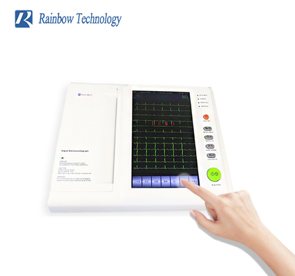 Ligação Digital da máquina 12 do canal ECG do eletrocardiógrafo 12 do hospital