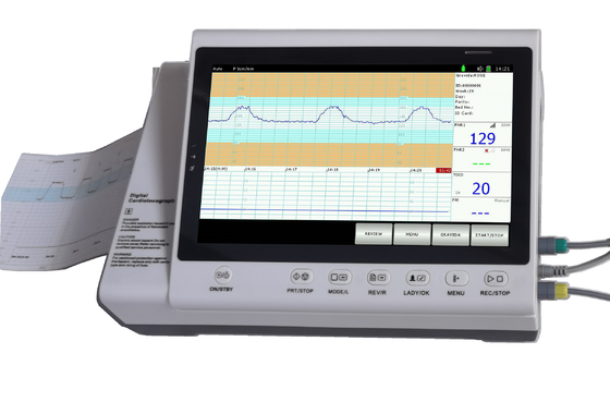 Os gêmeos do hospital sondam o coração Fetal Rate Monitor With Printer de CTG