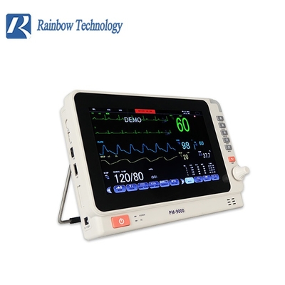 Monitor multiparamétrico portátil de 10,1 polegadas com bateria de 8 horas 1 ano de garantia