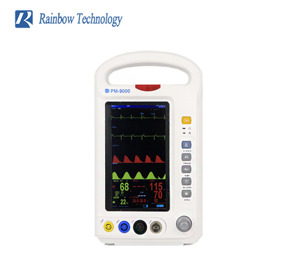 Ambulância profissional Vital Signs Patient Monitor do arco-íris 7 polegadas