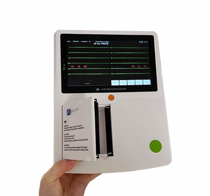 12 máquina Resolusion alto de Digitas ECG dos canais com o tela táctil dos elétrodos do membro