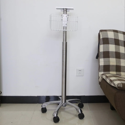 Trolley médico de aço inoxidável para monitoramento de pacientes