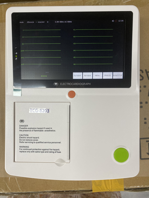 Máquina portátil de ECG com alarmes Display LCD/LED Medição da frequência cardíaca