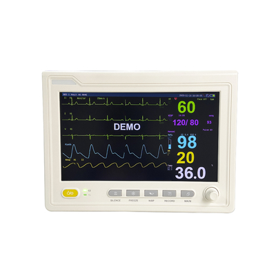 Equipamento médico multiparâmetro Monitor do doente com ECG spo2 ETCO2 NIBP resp tem monitor