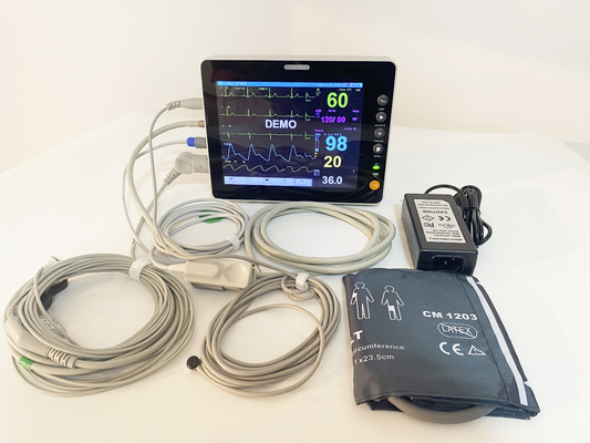 Monitorização de doentes médicos 8 polegadas TFT LCD Monitor do paciente com seis parâmetros padrão Monitor do paciente