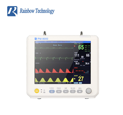 Classe II Monitor de doentes LCD a cores com parâmetros múltiplos com suportes de montagem na parede