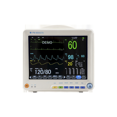 Monitores de doentes 12 polegadas portátil Multi Parâmetro monitor de doentes com suporte de carrinho