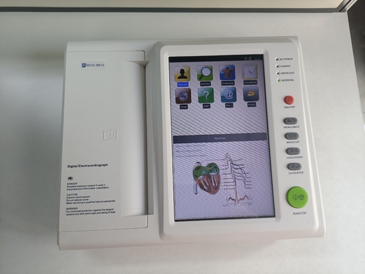12 canais de baixo preço portátil portátil Holter Médico 12 Lead Ecg Ekg Máquina Digital