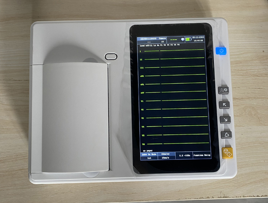 Máquina de Electrocardiografia de 3/6 canais Impressora térmica de alta resolução Monitor de ECG portátil