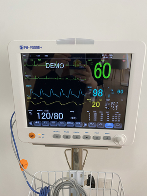 Dispositivo médico Monitor de parâmetros múltiplos 6 parâmetros monitor do paciente de 12 polegadas
