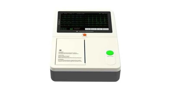 Máquina de Ecg de 3 canais portátil de 7 polegadas com tela sensível ao toque
