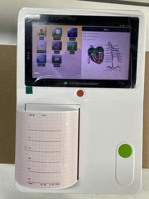 Máquina de Ecg de 3 canais portátil de 7 polegadas com tela sensível ao toque