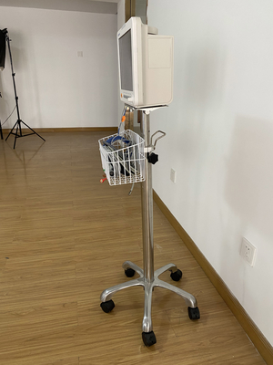 Monitor de pacientes de UTI de parâmetros múltiplos Preço Hospital Monitor de pacientes médicos Mobile Stand Movable Cart Trolley