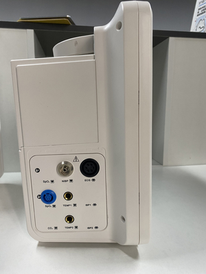 Dispositivo de monitoramento portátil de 12 polegadas Trolley ICU Multiparameter Vital Signs Monitor com impressora