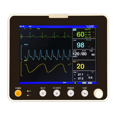8 polegadas de tela LCD multi-parâmetro monitor do paciente para UTI do hospital