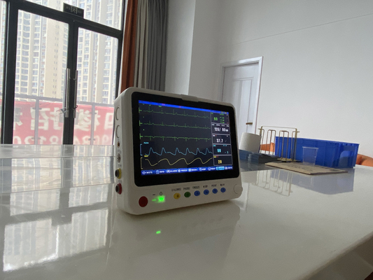 Equipamento de terapia de exame dentário de lado de cama de monitoramento de paciente ultra-finos portátil de 10 polegadas
