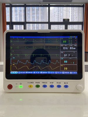 Equipamento de terapia de exame dentário de lado de cama de monitoramento de paciente ultra-finos portátil de 10 polegadas