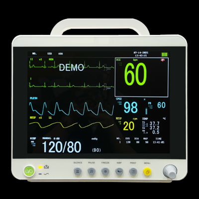 Monitor de paciente neonatal elétrico fornecido na fábrica com características de múltiplos parâmetros para o departamento pediátrico do hospital
