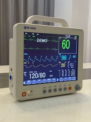 Monitor de Paciente de Sinais Vitais Multiparamétrico de 12,1 polegadas para Clínica Veterinária Animal Fonte de Alimentação Elétrica Feita de Plástico