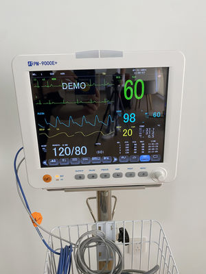 Monitor de sinais vitais portátil de máquina de ECG de 12,1 polegadas com 1 ano de garantia para sala de UTI