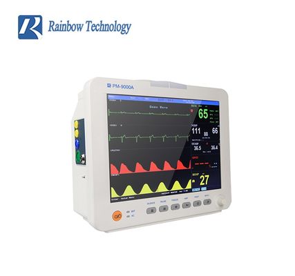 Monitor de Paciente Multiparamétrico Aprovado pela ISO FSC com Suporte para 7 Idiomas e 2 Anos de Validade para Hospital, Clínica e Enfermagem Domiciliária
