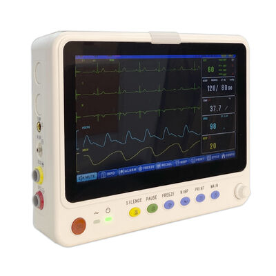 Monitor de ECG Médico de 10 polegadas portátil de Ambulância Multi-Parametros de Cuidados Críticos Monitor Cardíaco Portátil