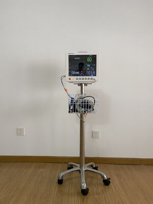 Trolley Cart With Basket Monitor Trolley Medical Mobile Workstation for Hospital