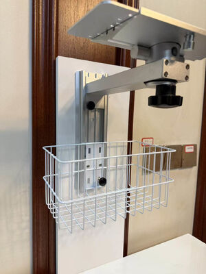 Suporte de monitor de paciente em liga de alumínio com altura ajustável Suporte de montagem em parede para uso em enfermaria hospitalar