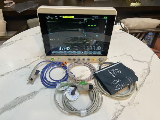 ECG 12,1 polegadas tela 6 Multi-parâmetro monitor do paciente Hospital Uso domiciliar ISO13485 certificado Classe II Equipamento médico UTI