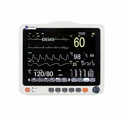 TFT touch screen portátil de 12,1 polegadas 6 parâmetros colorido monitor cardíaco para hospital