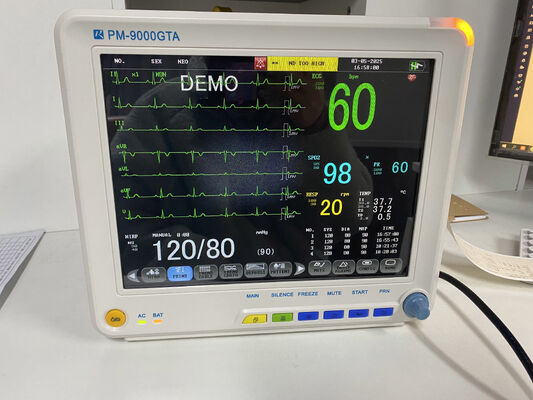 Monitor portátil de cabeceira com ECG SPO2 NIBP TEMP RESP Opcional ETCO2-Classe II Garantia de 1 ano