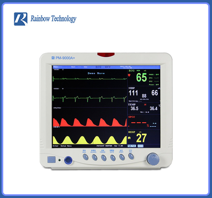 Monitor portátil de Vital Signs Monitor Multiparametric Patient projeção a cores do hospital 12,1 da”